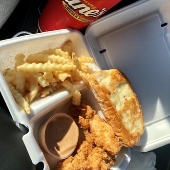 Raising Cane's Chicken Fingers - 3 piece combo with drink - Fast Food Near Me - East Lansing, Michigan