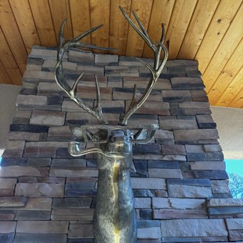 Cornerstone Bakery & Cafe - Cute deer on patio outside - Bakeries Near Me - Ruidoso, New Mexico