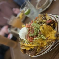 Sadie's - Small nachos with spicy ground beef.