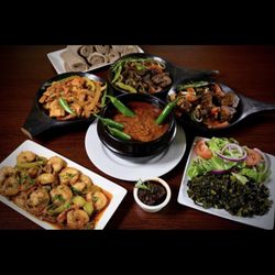 Shewhat - Lamb ,chicken ,shrimp and beef . Shiro