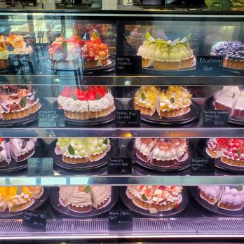Petit Four Dessert Cafe - Fruit tart display - Desserts Near Me - Carrollton, Texas Petit Four Dessert Cafe - Fruit tart display - Desserts Near Me - Carrollton, Texas