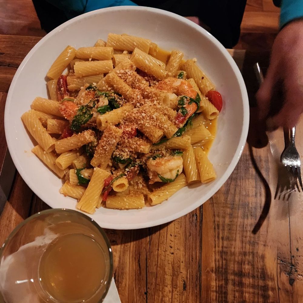 The Revival Craft Kitchen & Bar - Shrimp linguine with different pasta - Whiskey Bars Near Me - Warren, Rhode Island The Revival Craft Kitchen & Bar - Shrimp linguine with different pasta - Whiskey Bars Near Me - Warren, Rhode Island