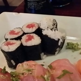 Sake Bomb - This was placed down in front of us exactly like this. Nice looking tuna roll? - Asian Fusion Near Me - Durham, North Carolina Sake Bomb - This was placed down in front of us exactly like this. Nice looking tuna roll? - Asian Fusion Near Me - Durham, North Carolina