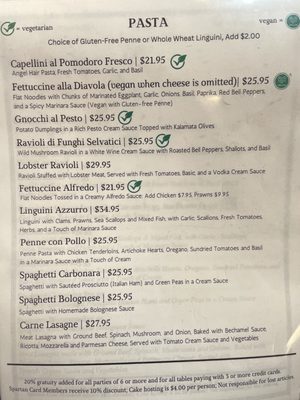 Menu photo 6 Vaso Azzurro Ristorante Mountain View, CA Menu photo 6 Vaso Azzurro Ristorante Mountain View, CA