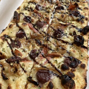 Prusik - Colchuck ($17) - Brie, Grapes, Speck, Thyme Cream, Balsamic Glaze - New American Near Me - Leavenworth, Washington Prusik - Colchuck ($17) - Brie, Grapes, Speck, Thyme Cream, Balsamic Glaze - New American Near Me - Leavenworth, Washington