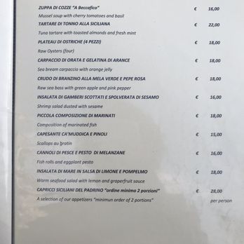 A Beccafico - Menu - Italian Near Me - Venezia, VE