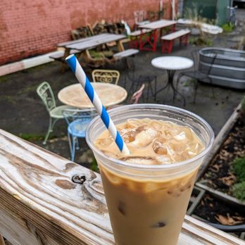 Perfect Lovers - Iced salted maple oat latte - lifewithhanny - Coffee & Tea Near Me - Durham, North Carolina