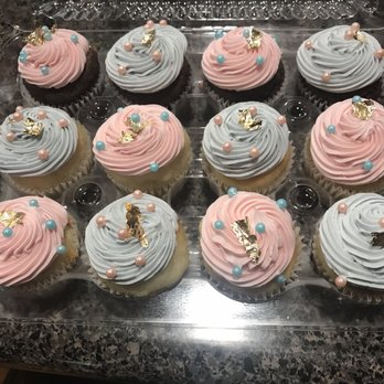 Beauty and The Baker - One dozen assorted gender reveal mini cupcakes - Cupcakes Near Me - Homer Glen, Illinois Beauty and The Baker - One dozen assorted gender reveal mini cupcakes - Cupcakes Near Me - Homer Glen, Illinois