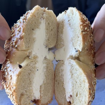 Chit-Chat Cafe - Cream Cheese Bagel - Coffee & Tea Near Me - Pacifica, California