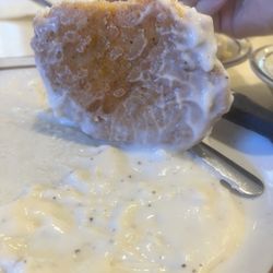 Cagney’s Kitchen - Chicken Fried "Chicken" a mystery patty of chicken pieces reformed into a patty shape and covered with breading.