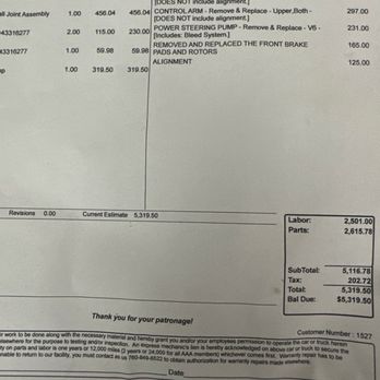 Prime Time Auto - Estimate for work - Auto Repair Near Me - Beaumont, California