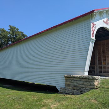 The Longwood Covered Bridge - Historic Longwood Covered Bridge, Connersville - Landmarks & Historical Buildings Near Me - Connersville, Indiana The Longwood Covered Bridge - Historic Longwood Covered Bridge, Connersville - Landmarks & Historical Buildings Near Me - Connersville, Indiana