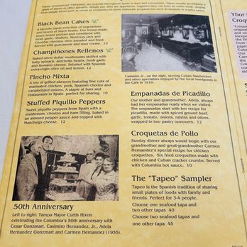 The Columbia - Menú - Spanish Near Me - St Augustine, Florida The Columbia - Menú - Spanish Near Me - St Augustine, Florida