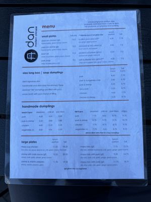 Menu photo 7 dan modern chinese Long Beach, CA