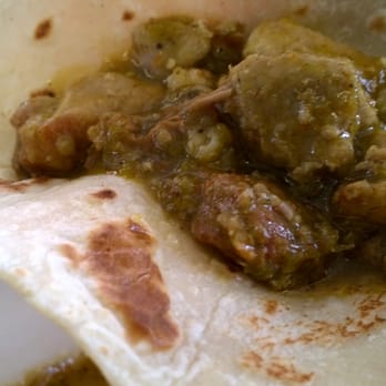 La Tia Estella - Puerco en salsa verde with homemade tortillas - Mexican Near Me - Dallas, Texas