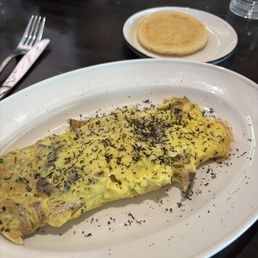 Egg with mushroom