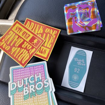 Dutch Bros Coffee - Gave me stickers for my daughter since I forgot yesterday!! - Coffee & Tea Near Me - Phoenix, Arizona