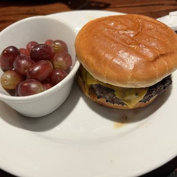 LongHorn Steakhouse - Kid's meal: cheeseburger and grapes - Steakhouses Near Me - Prattville, Alabama LongHorn Steakhouse - Kid's meal: cheeseburger and grapes - Steakhouses Near Me - Prattville, Alabama