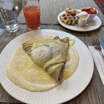 A Bite of Belgium - A savory crepe with customized filling. I definitely got some artichokes in there. - Breakfast & Brunch Near Me - Las Cruces, New Mexico A Bite of Belgium - A savory crepe with customized filling. I definitely got some artichokes in there. - Breakfast & Brunch Near Me - Las Cruces, New Mexico
