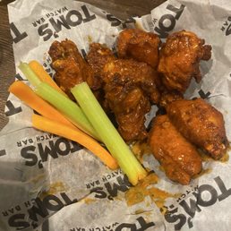 Buffalo wings. Buffalo wings.