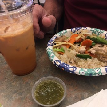 Chais Thai - Ginger chicken #24 and Thai tea - Thai Near Me - Prescott, Arizona Chais Thai - Ginger chicken #24 and Thai tea - Thai Near Me - Prescott, Arizona