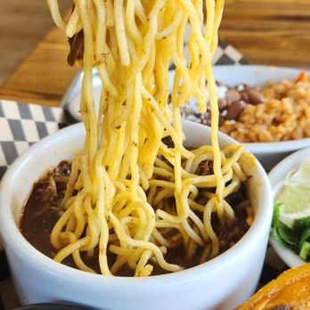 Lola's Birria - Birria ramen (from lunch special). - Mexican Near Me - Murrieta, California Lola's Birria - Birria ramen (from lunch special). - Mexican Near Me - Murrieta, California