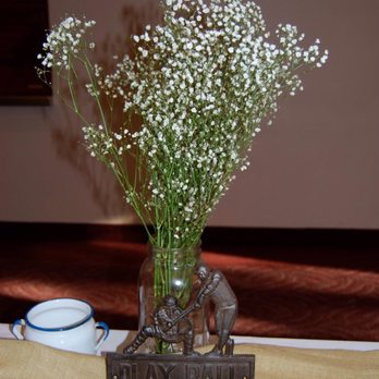 Thyme To Eat - a vase of baby's breath - Caterers Near Me Thyme To Eat - a vase of baby's breath - Caterers Near Me