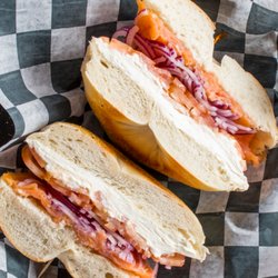 Joe's Bagel and Grill - Bagel with Nova Lox