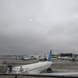 View of Terminal 6 from United Polaris Lounge View of Terminal 6 from United Polaris Lounge