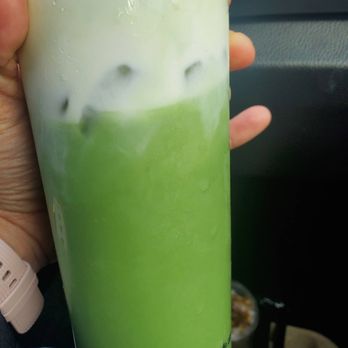 Boba Bliss - Matcha with that delicious cheese cream  topping - Bubble Tea Near Me - Dublin, California