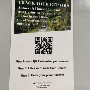 AutoCraft Hawaii - QR to track repairs - Body Shops Near Me - Kapolei, Hawaii AutoCraft Hawaii - QR to track repairs - Body Shops Near Me - Kapolei, Hawaii