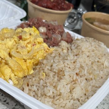 Kujo Eats - 3 entree meal
Fried Rice, Egg, Corned Beef, Tocino, and Sinigang - Filipino Near Me - National City, California Kujo Eats - 3 entree meal
Fried Rice, Egg, Corned Beef, Tocino, and Sinigang - Filipino Near Me - National City, California