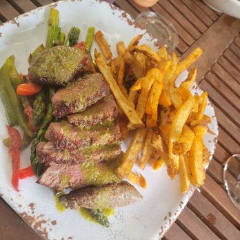 Savvy Bistro & Bar - Steak dish wurh fries substitute - Caribbean Near Me - Brooklyn, New York