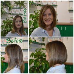MPC Hair - Before/After Cut & Blowdry by Mario using only Hairstory products.