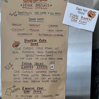 Bearded Baking - September drink specials menu - Bakeries Near Me - Manchester, New Hampshire