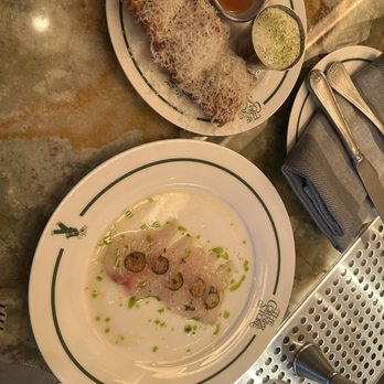 The Corner Store - Five Cheese Pizza Rolls $18.50 and Snapper Crudo $26 - Seafood Near Me - New York, New York The Corner Store - Five Cheese Pizza Rolls $18.50 and Snapper Crudo $26 - Seafood Near Me - New York, New York