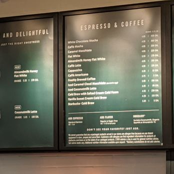 Starbucks - Menu - Coffee & Tea Near Me - Castro Valley, California
