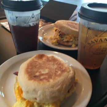 Savannah Coffee Roasters - Sausage egg and cheese breakfast sandwich with iced coffee and tasty iced tea! - Coffee & Tea Near Me - Savannah, Georgia Savannah Coffee Roasters - Sausage egg and cheese breakfast sandwich with iced coffee and tasty iced tea! - Coffee & Tea Near Me - Savannah, Georgia