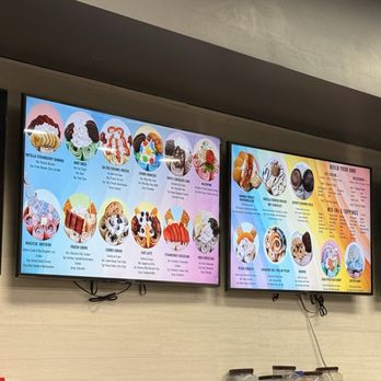 Sweet Monster - Here's only part of the menu they offer for their ice creams which this ice cream gets rolled up and put into a cup. I loved it!! - Ice Cream & Frozen Yogurt Near Me - Fort Wayne, Indiana Sweet Monster - Here's only part of the menu they offer for their ice creams which this ice cream gets rolled up and put into a cup. I loved it!! - Ice Cream & Frozen Yogurt Near Me - Fort Wayne, Indiana