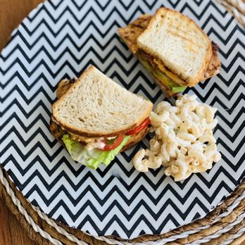 Royal T Cafe - The Chicken Panini on sourdough with a side of homemade Macaroni Salad!#paninis#supportlocal#smallbusiness - Breakfast & Brunch Near Me - Manteca, California