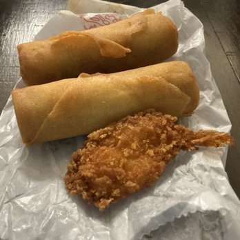 Yumi's kitchen - 2 Piece Vegetable Egg Roll - random shrimp??? - Asian Fusion Near Me - Albuquerque, New Mexico Yumi's kitchen - 2 Piece Vegetable Egg Roll - random shrimp??? - Asian Fusion Near Me - Albuquerque, New Mexico