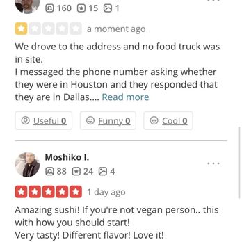The Vegan Sushi Spot - Check out one of the reviews below mine and their photos. All fake. - Vegan Near Me - Houston, Texas The Vegan Sushi Spot - Check out one of the reviews below mine and their photos. All fake. - Vegan Near Me - Houston, Texas