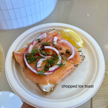 Whata Peach - 6/22/24: Chopped Lox Toast ($13.89) - Juice Bars & Smoothies Near Me - Granada Hills, California