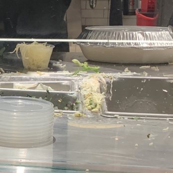 Chipotle Mexican Grill - Food all over the place and it wasn't that busy on this side (on the Uber side lots of ppl waiting). - Mexican Near Me - Lindenhurst, New York