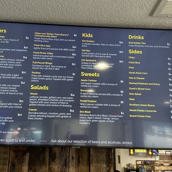 Side Chick - Menu part 1 - Chicken Shop Near Me - Branson, Missouri