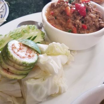 Thmor Da - Fish/pork curry with fresh veggies - Cambodian Near Me - Revere, Massachusetts Thmor Da - Fish/pork curry with fresh veggies - Cambodian Near Me - Revere, Massachusetts