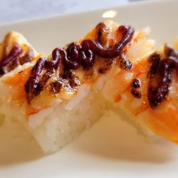 Yummy Sushi - Ebi Oshi. My husband loved it even the sauce on top.