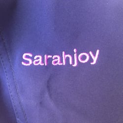 Fully Promoted - New embroidery on the sleeve of my jacket.