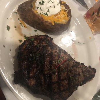 Kat's Steakhouse - Loaded Baked Potato and Rib Eye Steak - Steakhouses Near Me - Lamont, Oklahoma Kat's Steakhouse - Loaded Baked Potato and Rib Eye Steak - Steakhouses Near Me - Lamont, Oklahoma