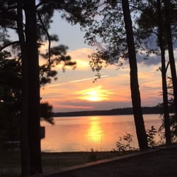 Petersburg Campground - The view of the sunset from site 54